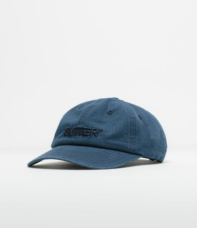 Butter Goods Ripstop Rounded Logo Cap - Washed Navy