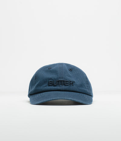Butter Goods Ripstop Rounded Logo Cap - Washed Navy