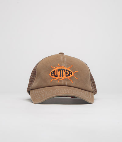 Butter Goods Roach Trucker Cap in Chocolate