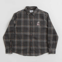 Butter Goods Rodent Flannel Shirt in Black and Grey thumbnail