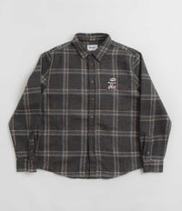 Butter Goods Rodent Flannel Shirt in Black and Grey