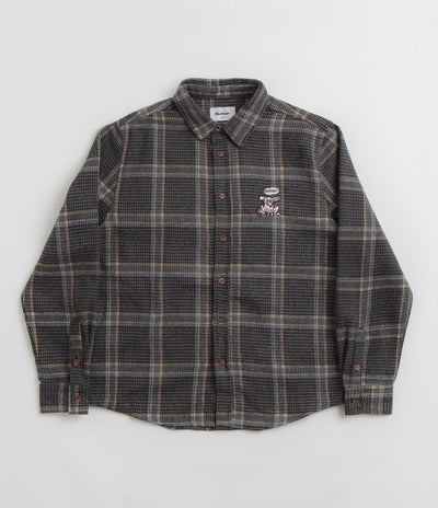 Butter Goods Rodent Flannel Shirt in Black and Grey