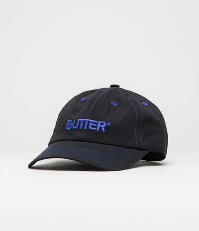 Butter Goods Rounded Logo Cap - Black / Blue