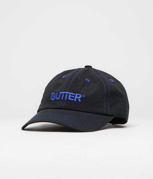 Butter Goods Rounded Logo Cap - Black / Blue
