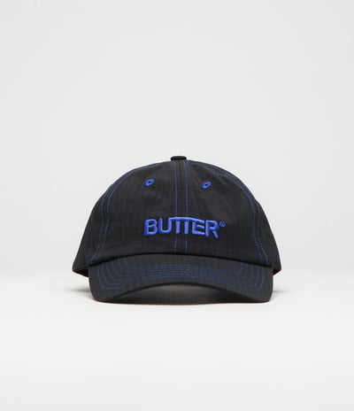 Butter Goods Rounded Logo Cap - Black / Blue