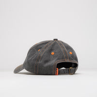Butter Goods Rounded Logo Cap in Black and Orange thumbnail