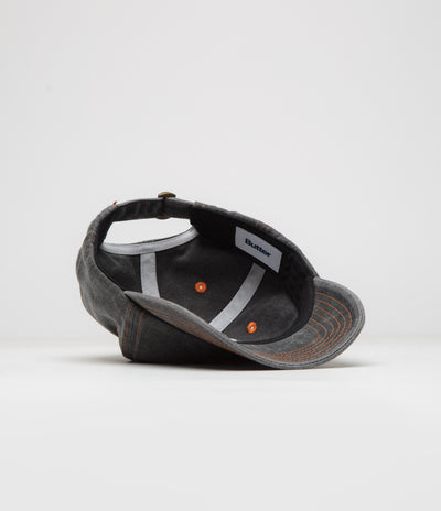 Butter Goods Rounded Logo Cap in Black and Orange
