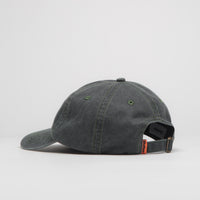 Butter Goods Rounded Logo Cap in Washed Black and Green thumbnail