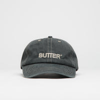 Butter Goods Rounded Logo Cap - Washed Black / Grey thumbnail