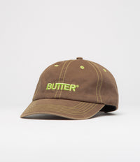 Butter Goods Rounded Logo Cap in Washed Pecan