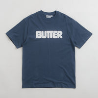 Butter Goods Rounded Logo T-Shirt - Denim thumbnail