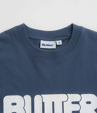 Butter Goods Rounded Logo T-Shirt - Denim