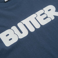 Butter Goods Rounded Logo T-Shirt - Denim thumbnail