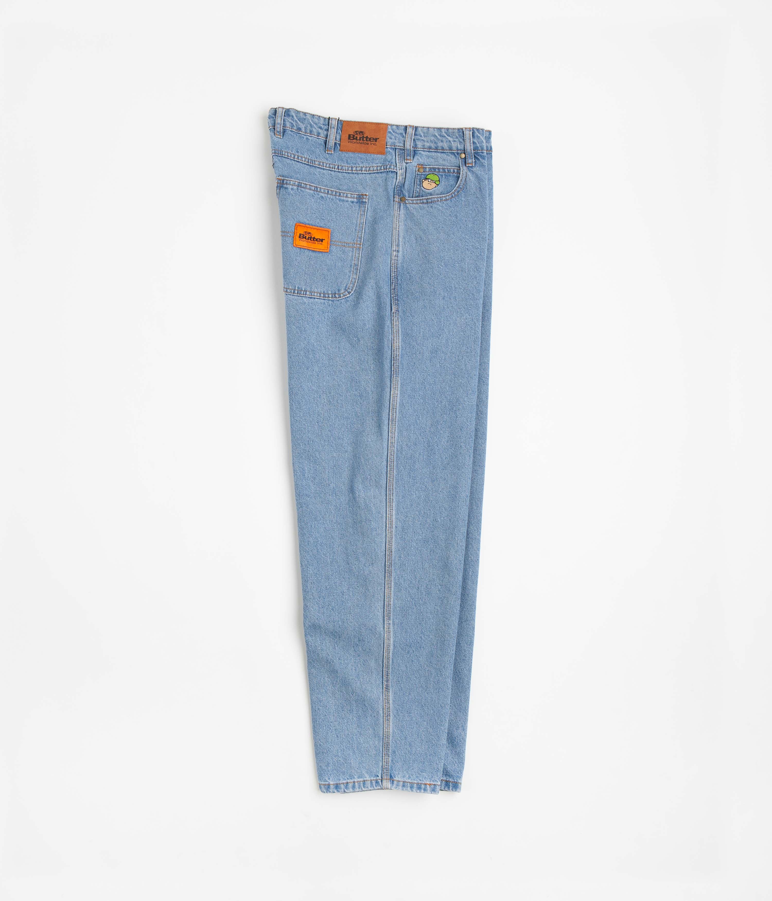 Butter Goods Santosuosso Denim Pants Washed Blue Flatspot
