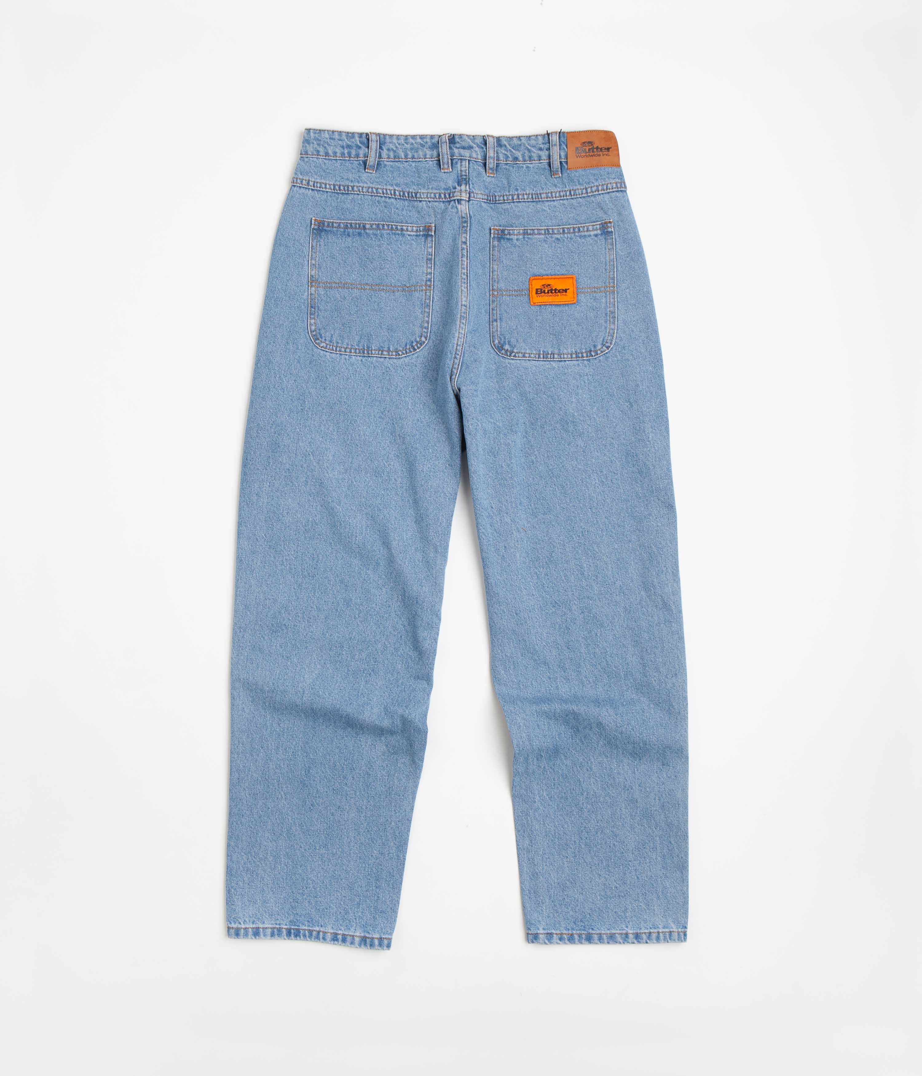 Butter Goods Santosuosso Denim Pants Washed Blue Flatspot