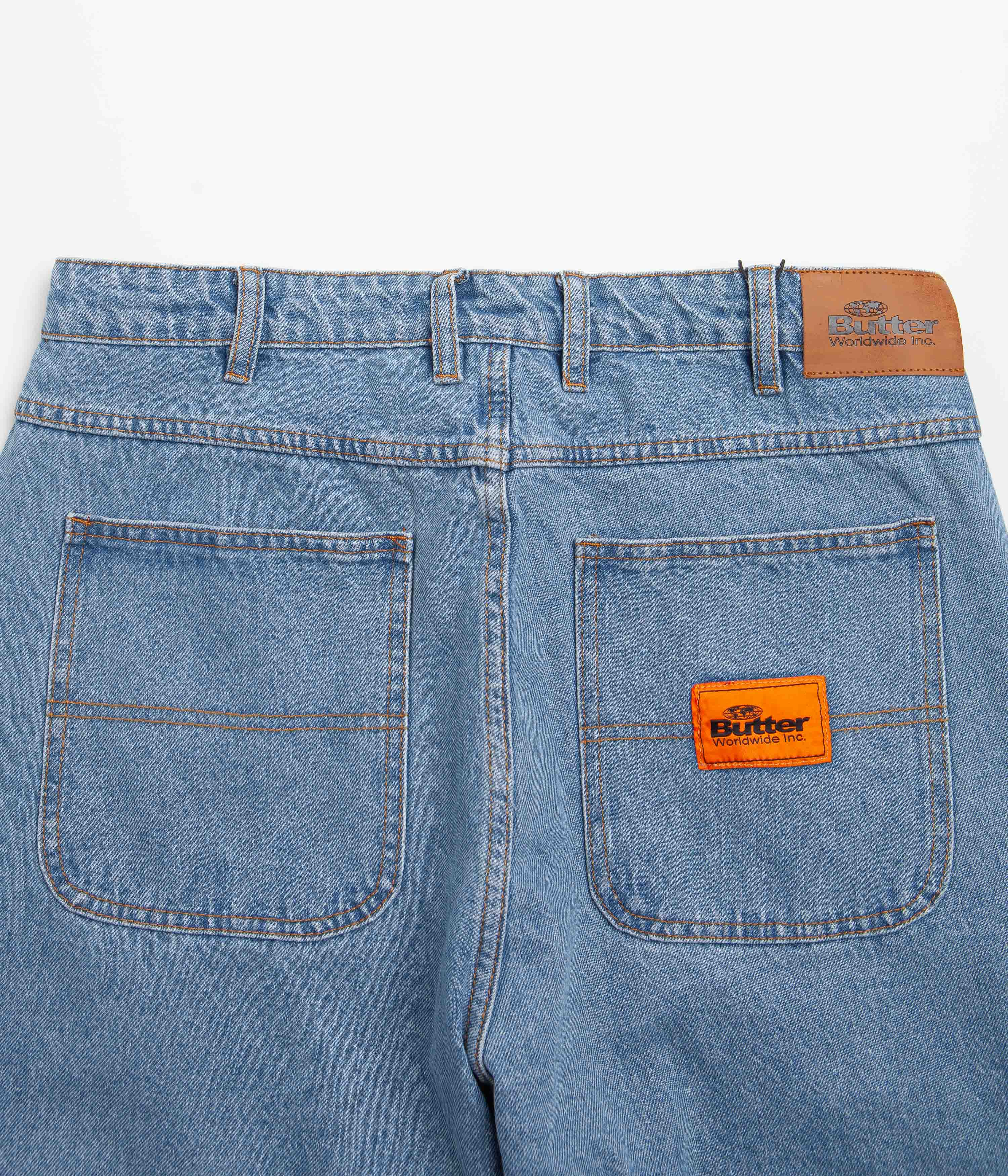 Butter Goods Santosuosso Denim Pants Washed Blue Flatspot