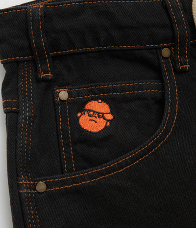 Butter Goods Santosuosso Jeans in Washed Black and Orange
