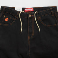 Butter Goods Santosuosso Jeans in Washed Black and Orange thumbnail