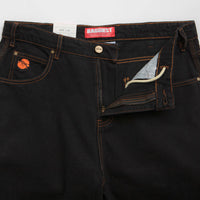 Butter Goods Santosuosso Jeans in Washed Black and Orange thumbnail