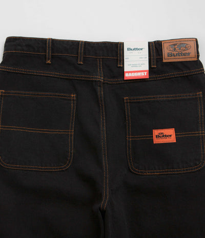 Butter Goods Santosuosso Jeans in Washed Black and Orange