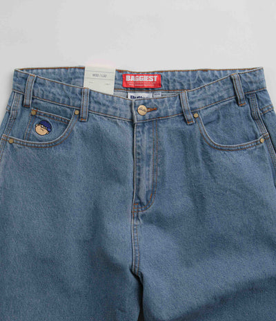 Butter Goods Santosuosso Jeans in Washed Indigo and Light Blue