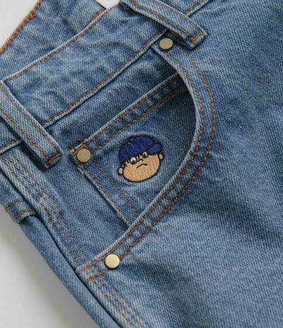 Butter Goods Santosuosso Jeans in Washed Indigo and Light Blue