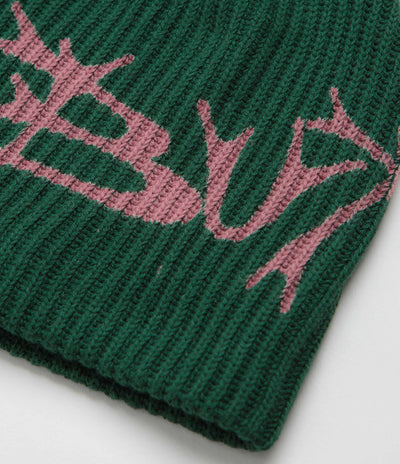 Butter Goods Scrawling Skully Beanie - Forest