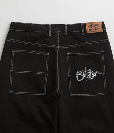 Butter Goods Scribble Jeans in Washed Black