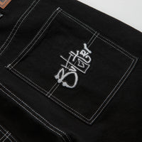 Butter Goods Scribble Jeans in Washed Black thumbnail