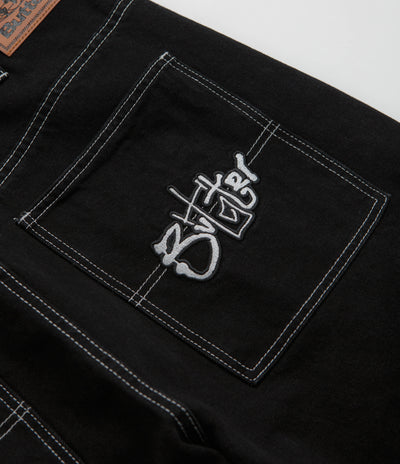 Butter Goods Scribble Jeans in Washed Black
