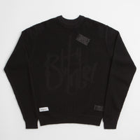 Butter Goods Scribble Knit Sweatshirt in Black thumbnail