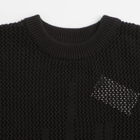 Butter Goods Scribble Knit Sweatshirt in Black thumbnail