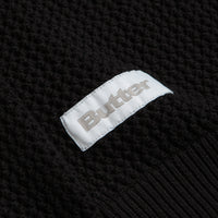 Butter Goods Scribble Knit Sweatshirt in Black thumbnail