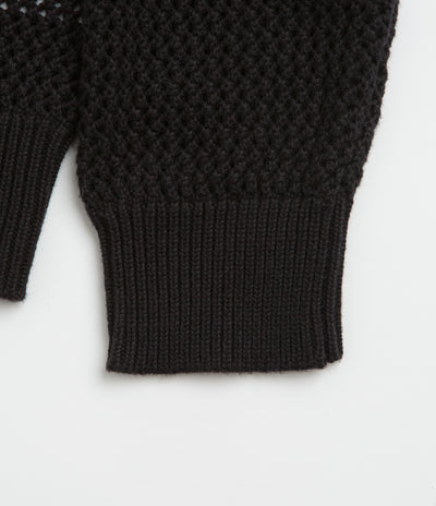 Butter Goods Scribble Knit Sweatshirt in Black