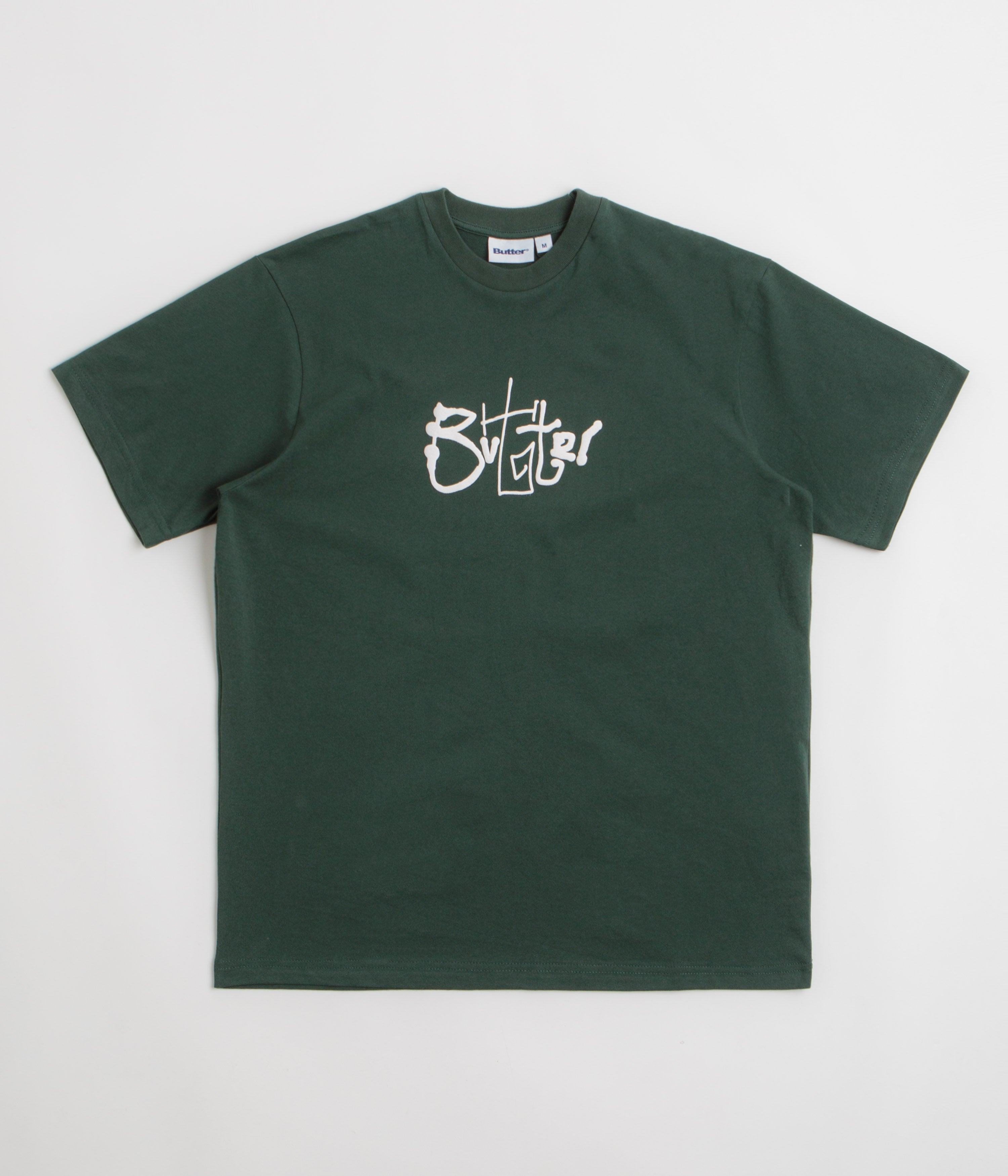 Butter Goods Scribble T-Shirt in Dark Forest