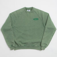 Butter Goods Scrubbed Crewneck Sweatshirt - Fern thumbnail