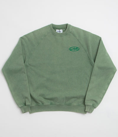 Butter Goods Scrubbed Crewneck Sweatshirt - Fern