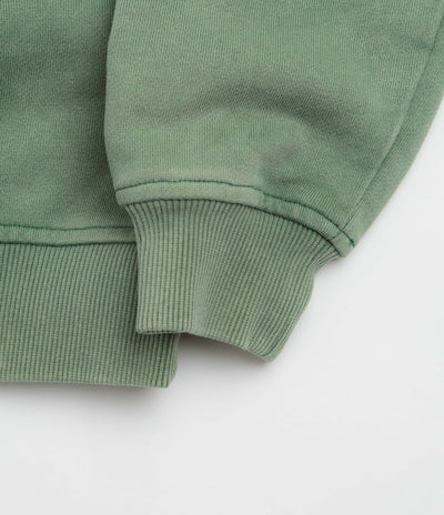 Butter Goods Scrubbed Crewneck Sweatshirt - Fern
