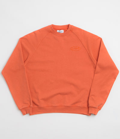 Butter Goods Scrubbed Crewneck Sweatshirt - Tangerine