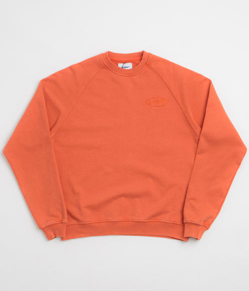 Butter Goods Scrubbed Crewneck Sweatshirt - Tangerine