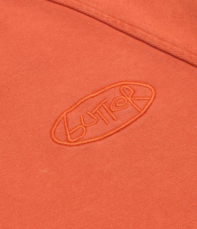 Butter Goods Scrubbed Crewneck Sweatshirt - Tangerine