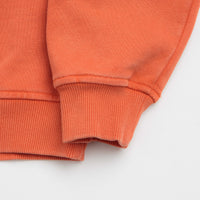 Butter Goods Scrubbed Crewneck Sweatshirt - Tangerine thumbnail