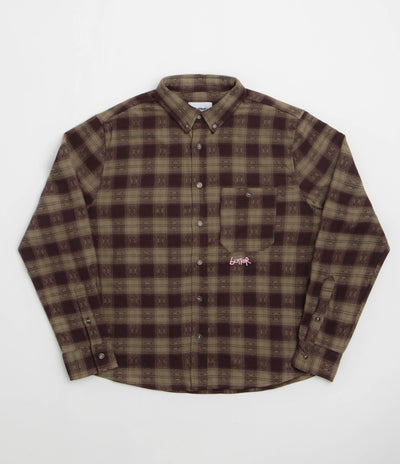 Butter Goods Sirocco Shirt - Plum / Taupe