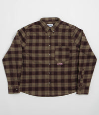 Butter Goods Sirocco Shirt in Plum and Taupe