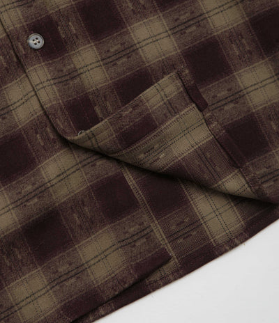 Butter Goods Sirocco Shirt - Plum / Taupe