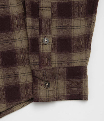 Butter Goods Sirocco Shirt - Plum / Taupe