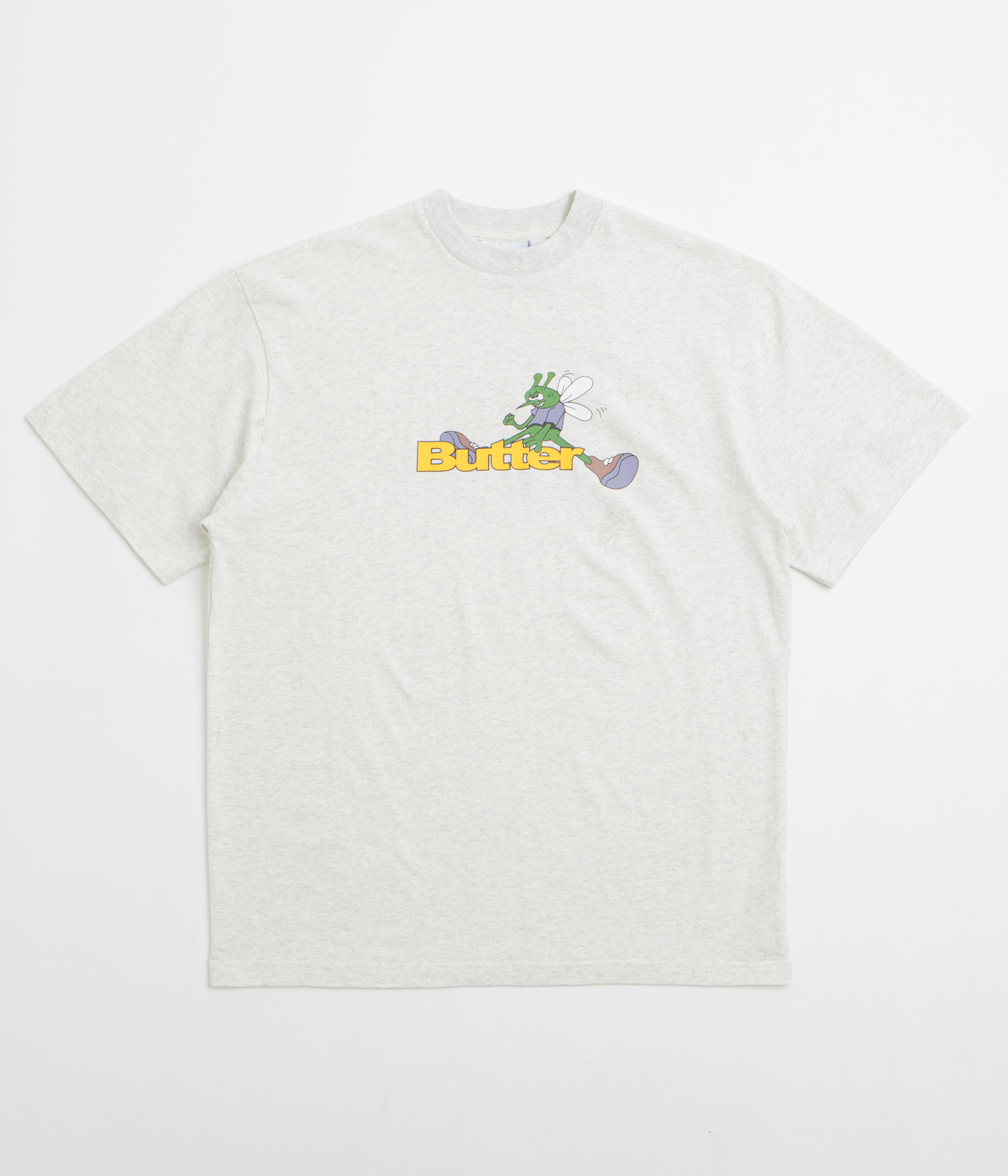Butter Goods Skeeter Logo T-Shirt in Ash