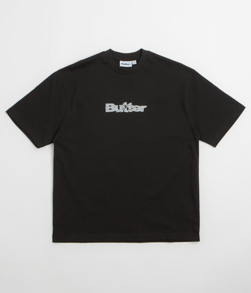 Butter Goods Smashed Logo T-Shirt - Black