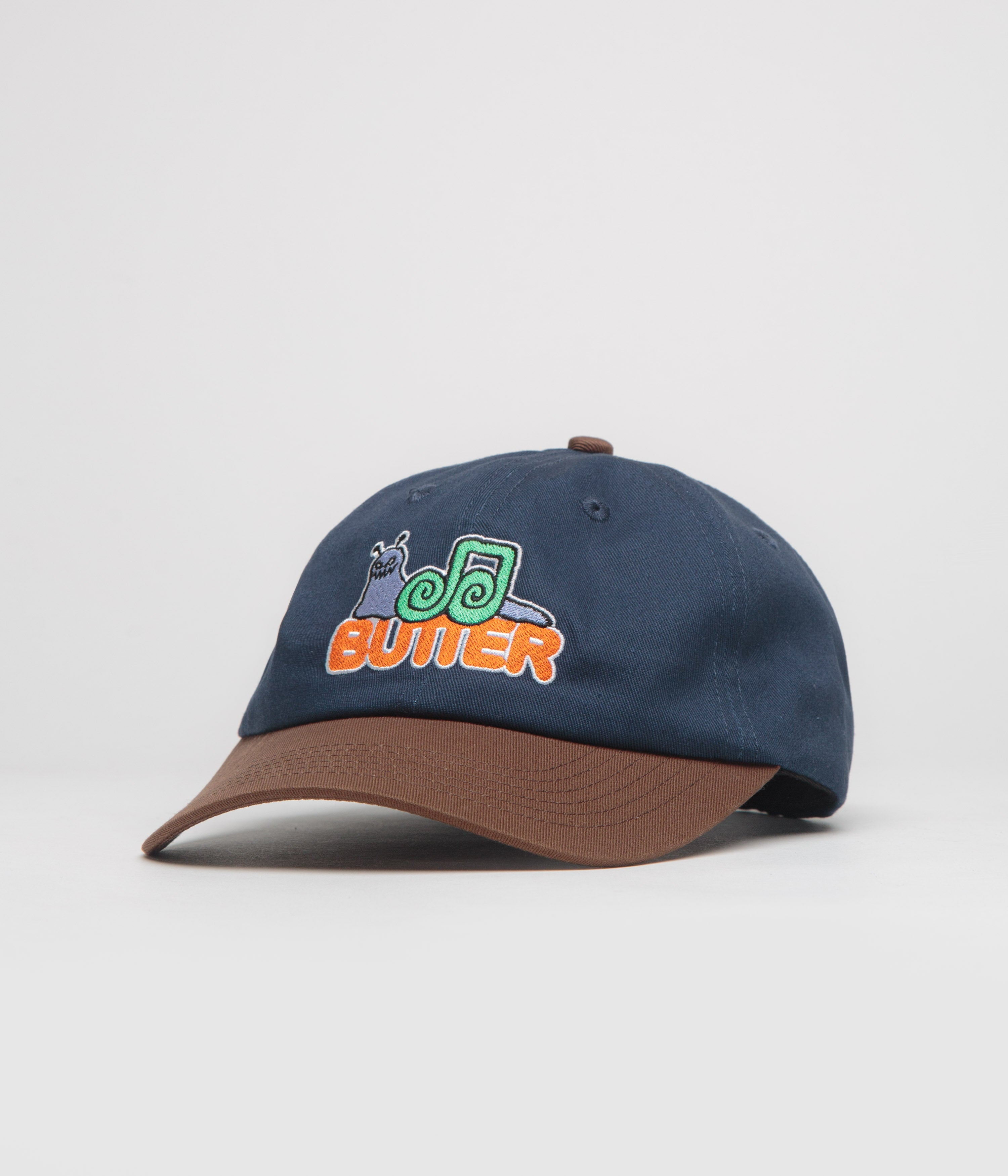 Butter Goods Snail Cap in Navy and Walnut