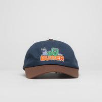 Butter Goods Snail Cap in Navy and Walnut thumbnail